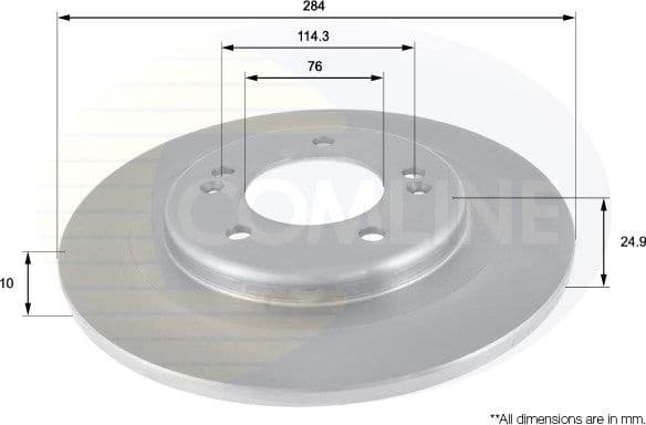 Brake Disc COATED ADC2410