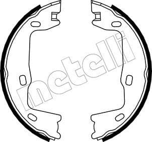 Brake Shoe Set, parking brake 53-0302
