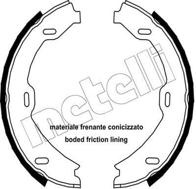 Brake shoes handbrake 53-0241