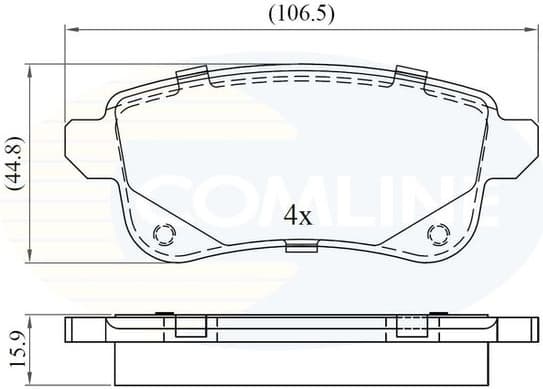 Brake Pad Set, disc brake CBP06124