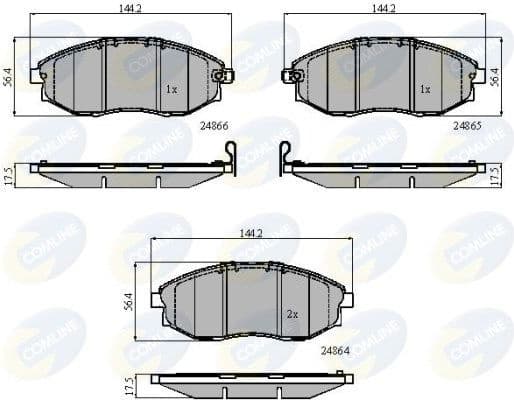 Brake Pad Set, disc brake CBP31585