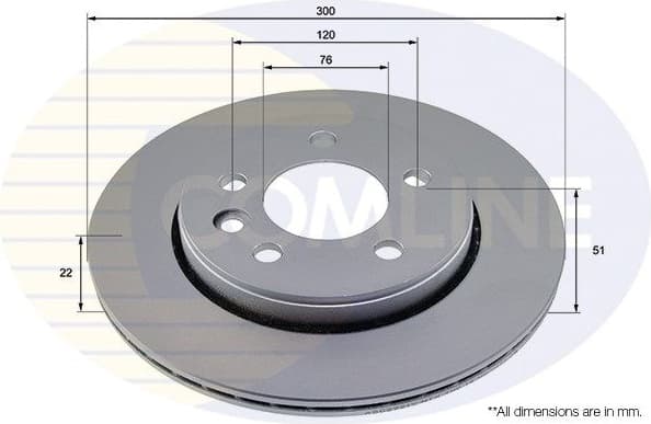 Brake disc, 1pcs REAR ADC2921V