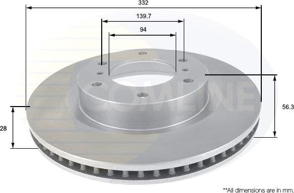 Brake Disc COATED ADC0379V