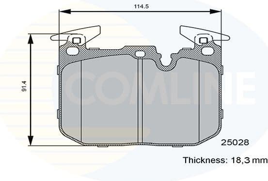 Brake Pad Set, disc brake CBP06122