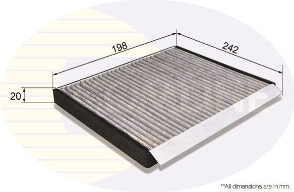 Filter, cabin air EKF203A