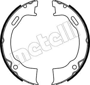 Brake Shoe Set, parking brake 53-0146