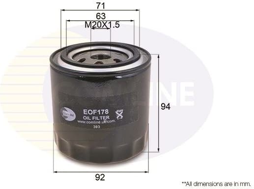 Oil Filter EOF178