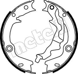 Brake Shoe Set, parking brake 53-0187