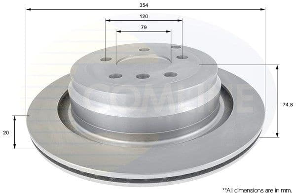 Brake Disc COATED ADC1333V