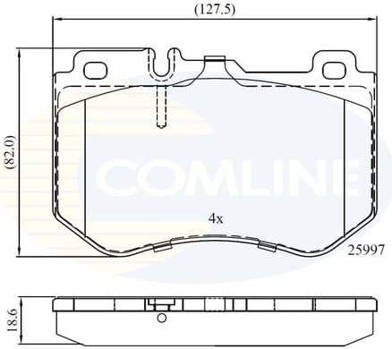 Brake pads front CBP02347