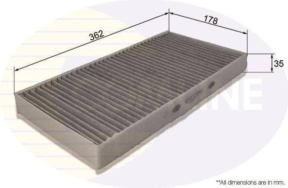 Filter, cabin air EKF299A