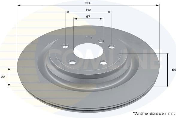 Brake Disc COATED ADC2886V