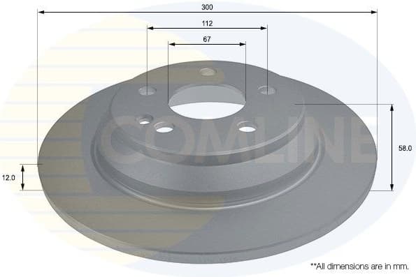 Brake Disc COATED ADC2805
