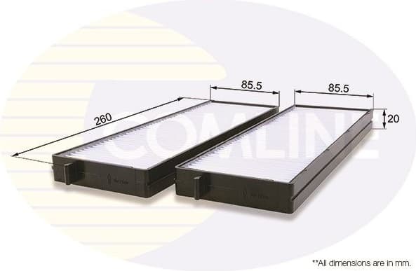 Filter, cabin air EKF3262
