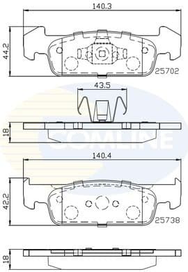 Brake Pad Set, disc brake CBP02223