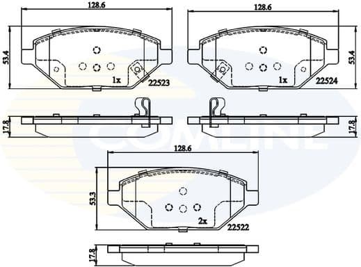 Brake Pad Set, disc brake CBP32325