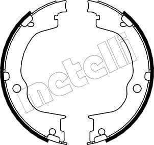 Brake shoes handbrake 53-0317