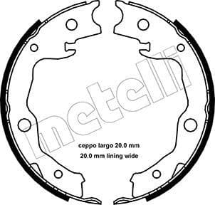 Brake shoes handbrake 53-0450