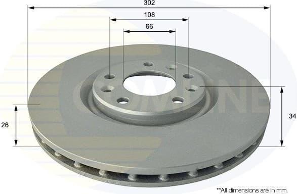 Brake Disc COATED ADC2717V