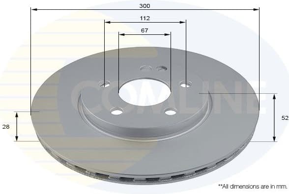 Brake Disc COATED ADC2818V