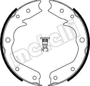 Brake Shoe Set, parking brake 53-0315