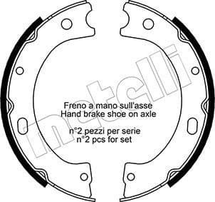 Brake Shoe Set, parking brake 53-0289
