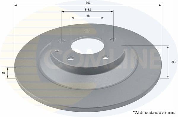 Brake Disc COATED ADC0475