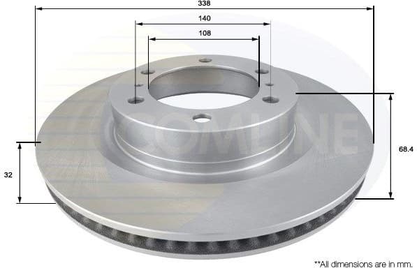 Brake Disc COATED ADC2505V