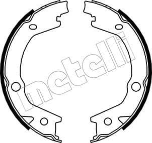Brake shoes handbrake 53-0184