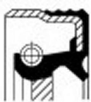 Shaft Seal, crankshaft 12018321B - image 2