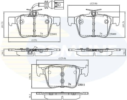 Brake Pad Set, disc brake CBP12157