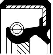 Shaft Seal, crankshaft 19035131B