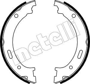 Brake Shoe Set, parking brake 53-0361