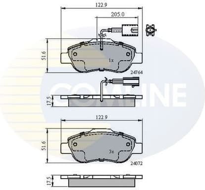 Brake Pad Set, disc brake CBP11600