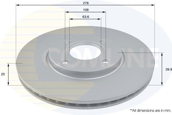 Brake Disc COATED ADC1280V
