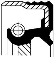 Shaft Seal, manual transmission 01026691B