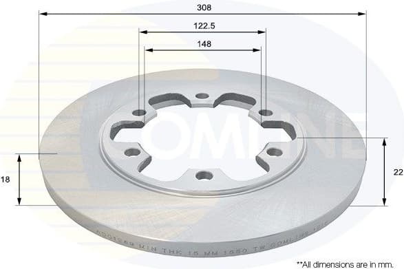 Brake Disc COATED ADC1269