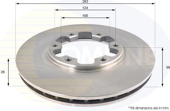 Brake Disc COATED ADC0291V