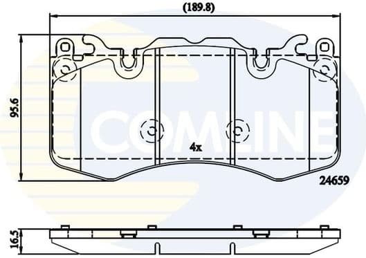 Brake Pad Set, disc brake CBP02211