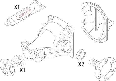 Gasket Set, differential 19536139