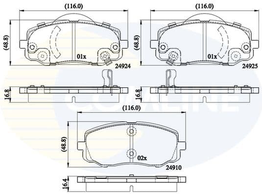 Brake Pad Set, disc brake CBP36008