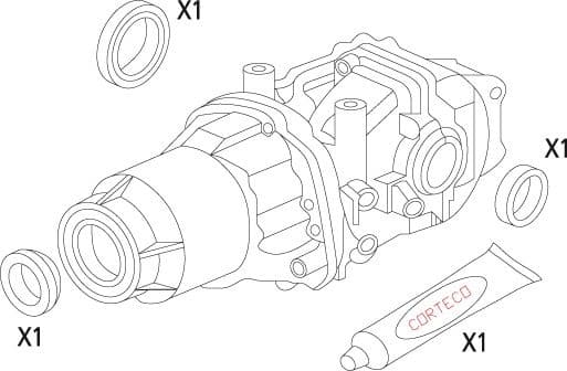 Gasket Set, differential 19536172