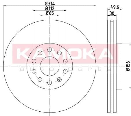 Brake discs kit front (2pcs) 103308 - image 5
