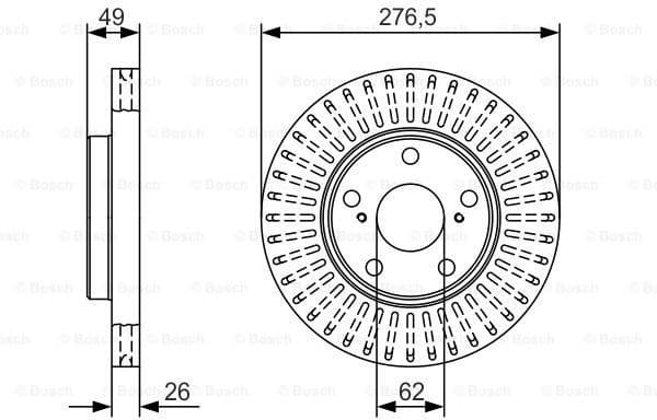 Brake Disc 0986479A62 - image 5