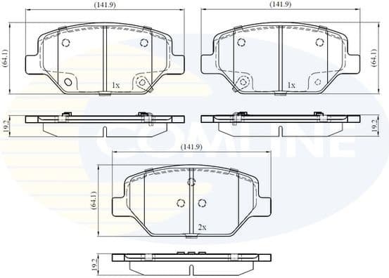Brake pads front CBP32371
