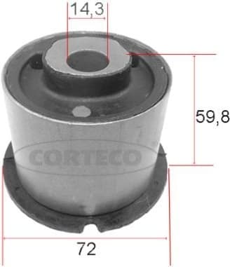 Silentblock front axle 49405653 - image 2