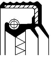 Shaft Seal, differential 01030360B