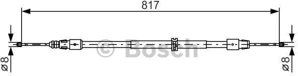 Cable Pull, parking brake 1987482024