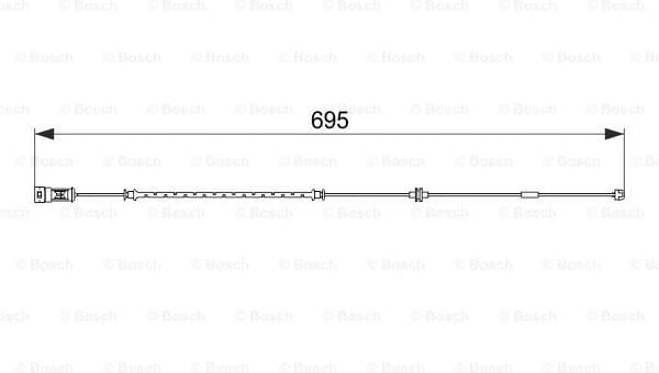 Warning Contact, brake pad wear 1987474585
