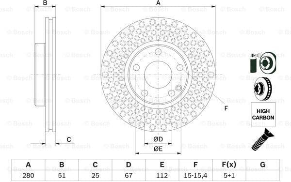 Brake Disc 0986479A00 - image 2